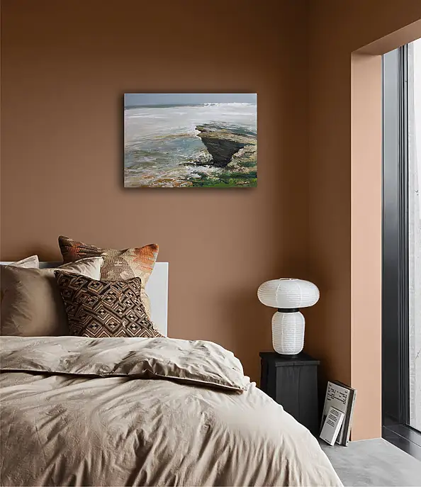 Henadzy Havartsou, Dove riposa l'acqua, Quadro a olio - tela, 70 x 50