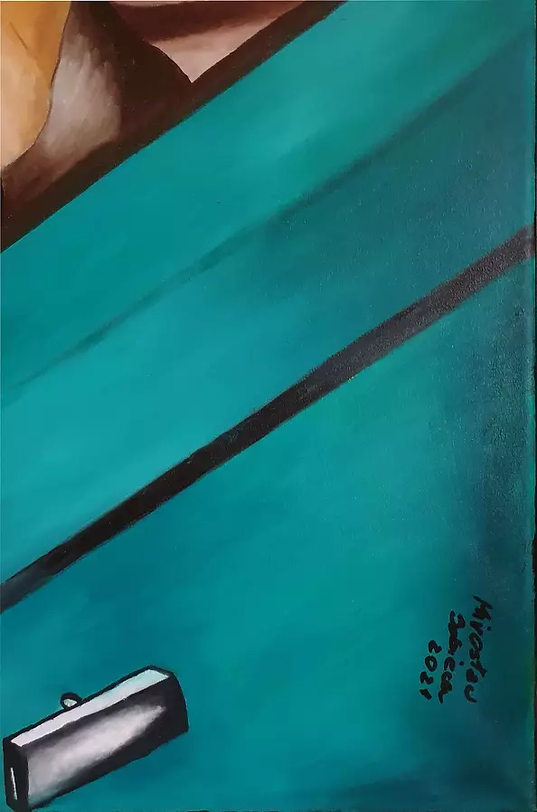 Mirosław Sobiech - Tamara Łempicka Self-portrait in a green Bugatti