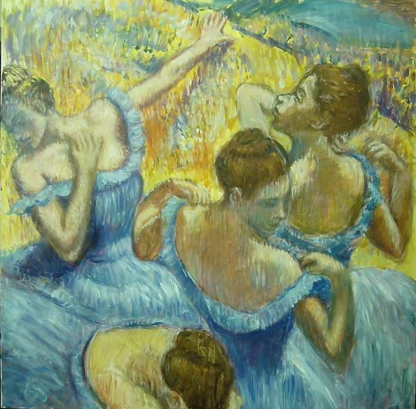 Kazimierz Komarnicki - Tancerki ,, wg" Edgar Degas
