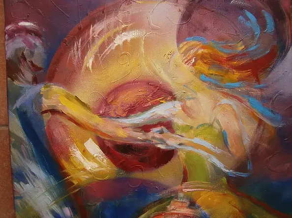 Anna Borcz - Tańcząca para na plaży