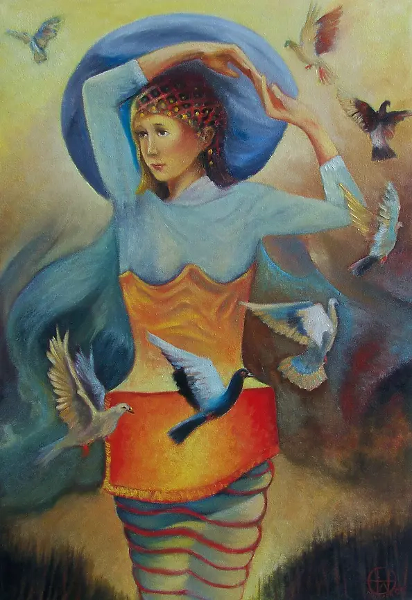 Waldemar Tłuczek -  Dancing with pigeons