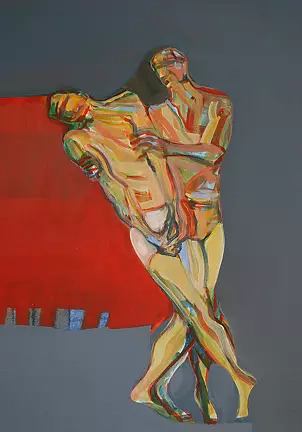 Mariola Paulina Żylińska Jestadt - Tańczący mężczyźni 2