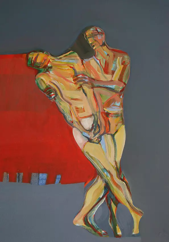 Mariola Paulina Żylińska Jestadt - Tańczący mężczyźni 2