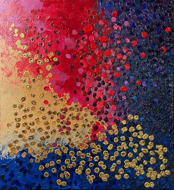 Magda Malinowska, Taniec Dusz, Obraz akrylowy - płótno, 90 x 100