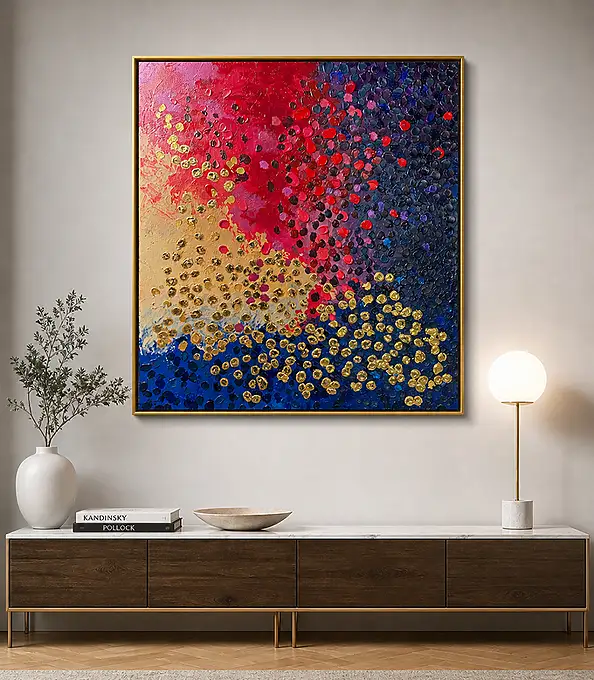 Magda Malinowska, Taniec Dusz, Obraz akrylowy - płótno, 90 x 100