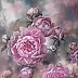 Lidia Olbrycht, Peony Dance, Quadro a olio - tela, 80 x 80