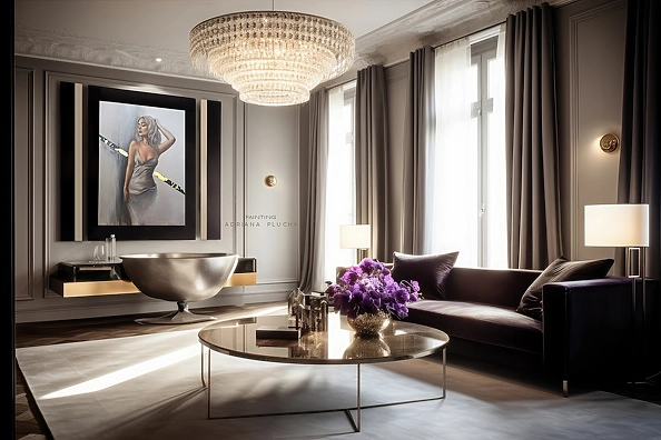 Adriana Plucha - "Taniec Prawdy w objęciach Nocy" - Czyste złoto w płatkach 23 karaty