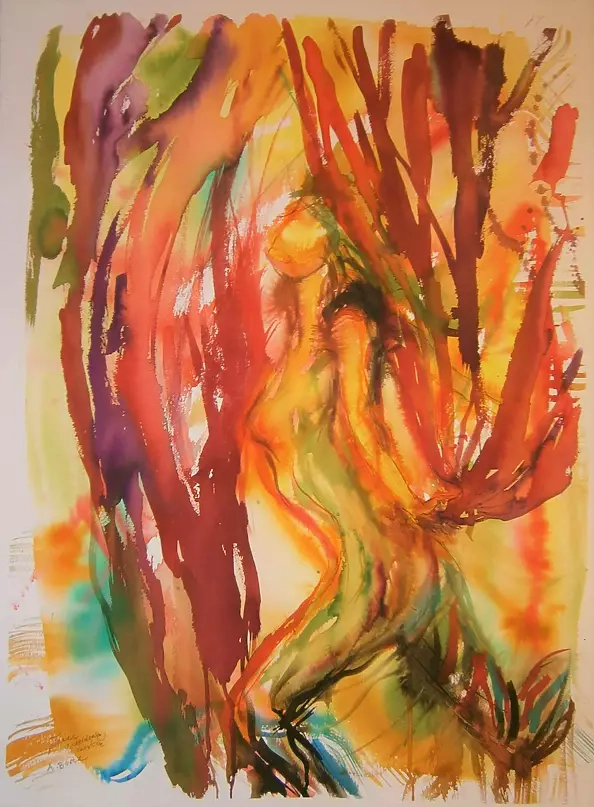 Anna Borcz - Dance with a red scarf