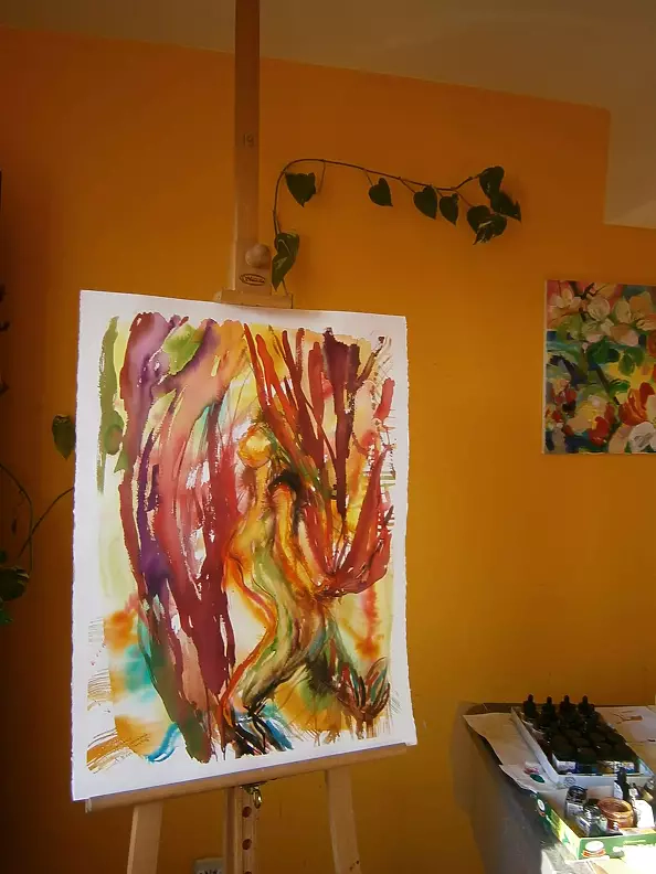 Anna Borcz - Dance with a red scarf