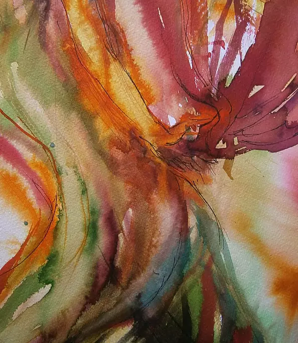 Anna Borcz - Dance with a red scarf