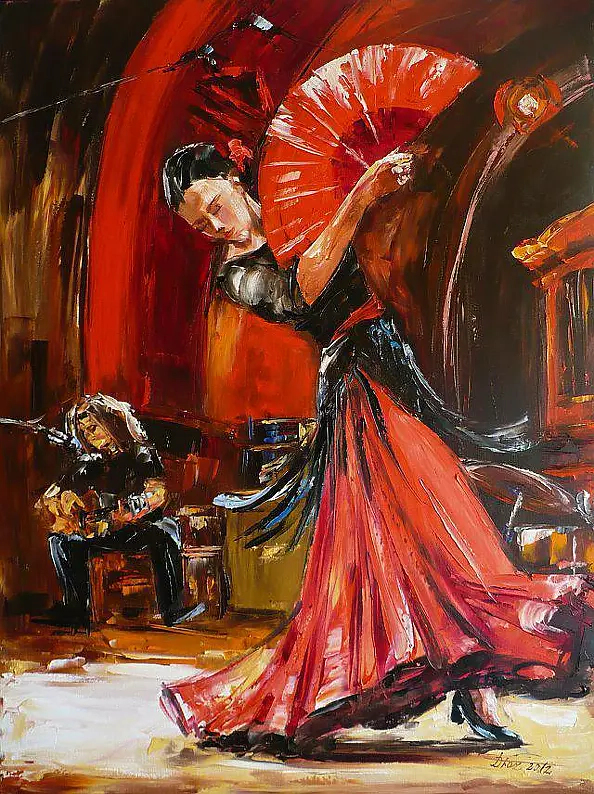 Dorota Łaz - Dancing with a fan