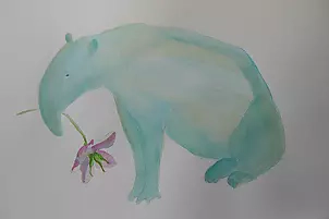 anna brzeska - Tapir z anemonem
