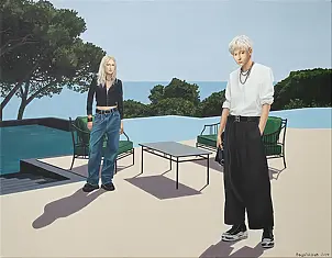 Nataliya Bagatskaya - A Terrace with a View of the Sea