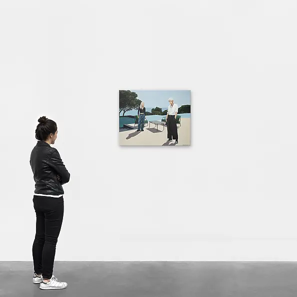 Nataliya Bagatskaya - A Terrace with a View of the Sea