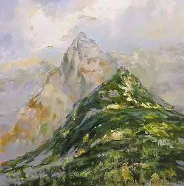 Jacek Szudak, Татры-Костельце, Масляная картина - холст, 30 x 40