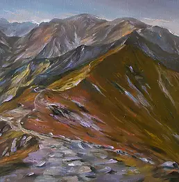 Jarosław Jędrzejski, Tatry ---- Ku Red Wierchom, Масляная картина - холст, 40 x 30