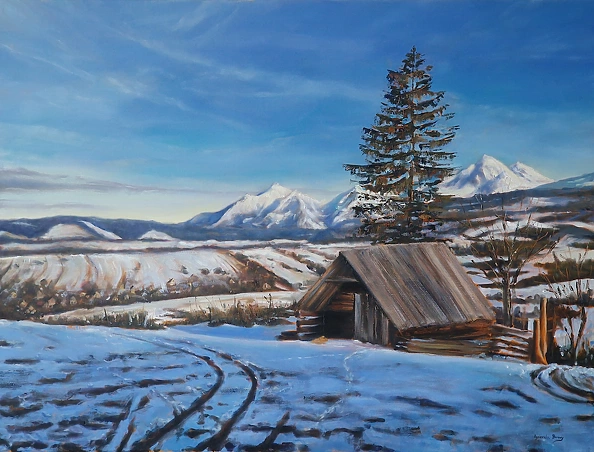 Agnieszka Borowy - Tatry i drewniana chatka