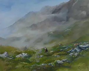 Agata Gumulska - Tatry we mgle 40x50