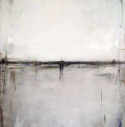 Maja Gajewska, Серо-коричневый и темно-синий I, Масляная картина - холст, 100 x 120