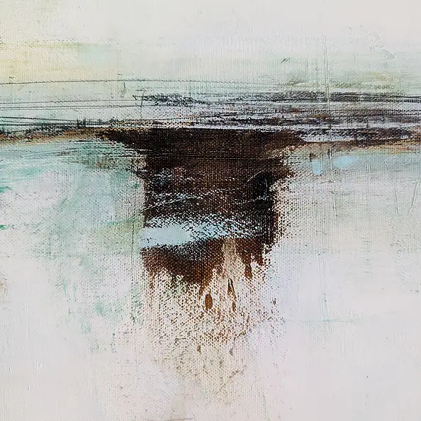 Maja Gajewska, Taupe i mięta I, Obraz olejny - płótno, 100 x 120