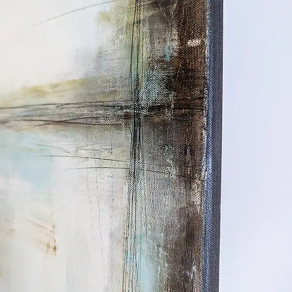 Maja Gajewska, Taupe i mięta I, Obraz olejny - płótno, 100 x 120