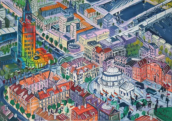 Edward Dwurnik - Tęczowa Warszawa