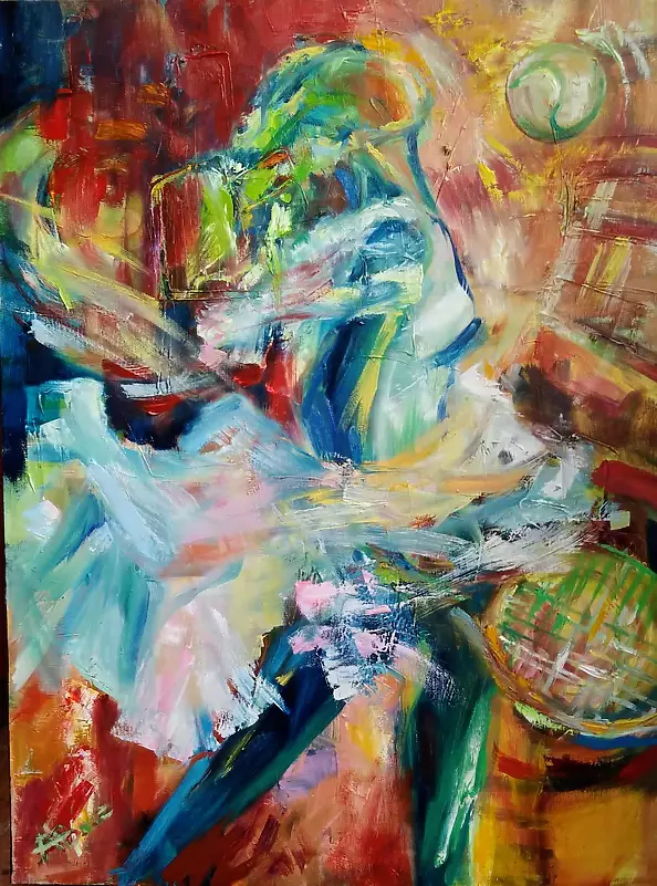 Anna Borcz - Tenisistka w sukience