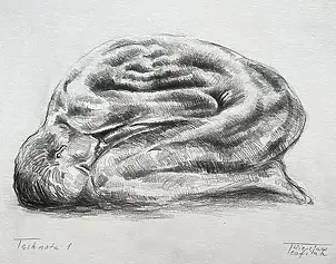 Wiesław Teofilak, Longing sketch 1, Pencil - paper, 19 x 21