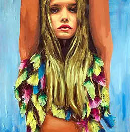 Luna Galla - Tess - Oil on canvas 70 x 50 cm