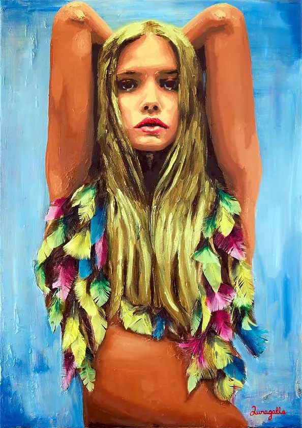 Luna Galla - Tess - Oil on canvas 70 x 50 cm