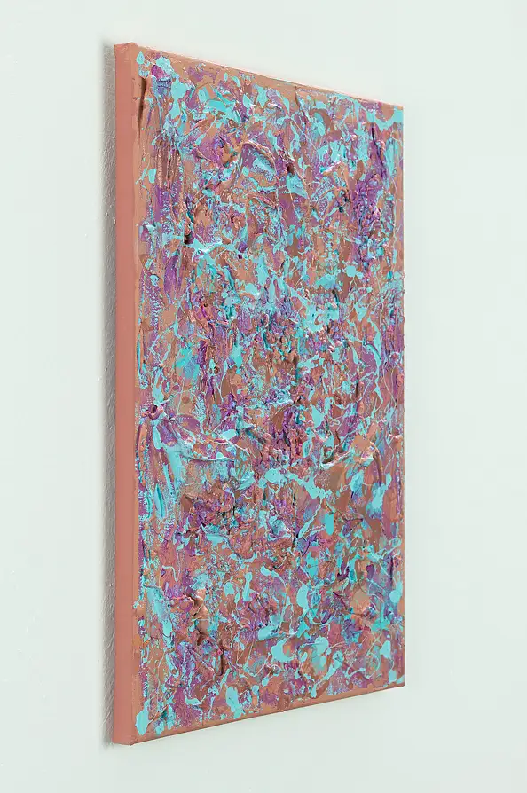Pamela Rys, The Awakening of Colour, Impasto, Obraz akrylowy, Relief - płótno, 90 x 40