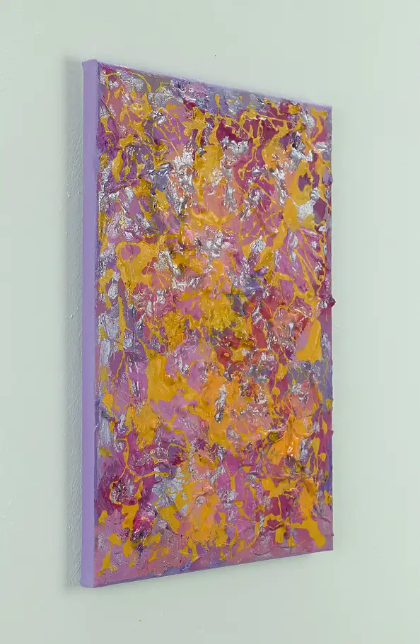 Pamela Rys, The Awakening of Colour, Impasto, Obraz akrylowy, Relief - płótno, 90 x 40