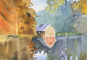 Zdzisław Rutkowski - Bay at sunrise