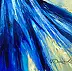 Olha Darchuk, The Blue Dream of Santorini, Obraz olejny - płótno, 80 x 80
