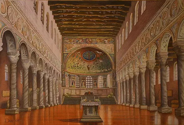 Silvano Drei - Church of Sts. Apolinar in Classe (interior)
