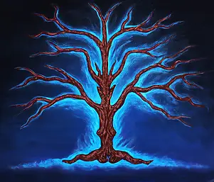 Zbigniew Suwała, L'albero malvagio, Quadro ad acrilico - tela, 60 x 45
