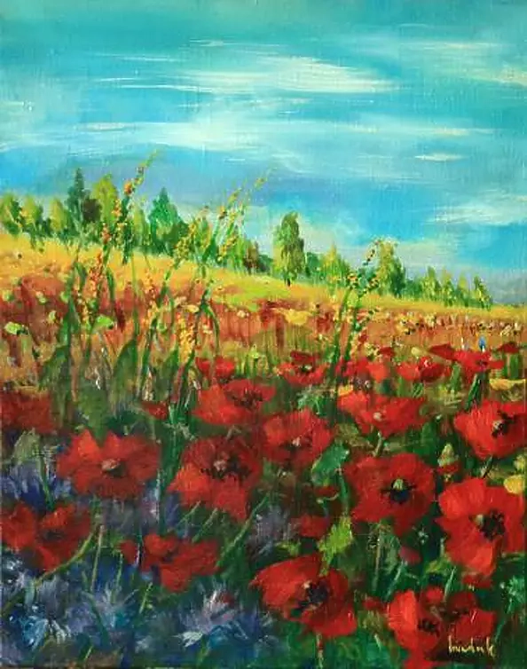 Tadeusz Iwańczuk - Wildflowers poppies