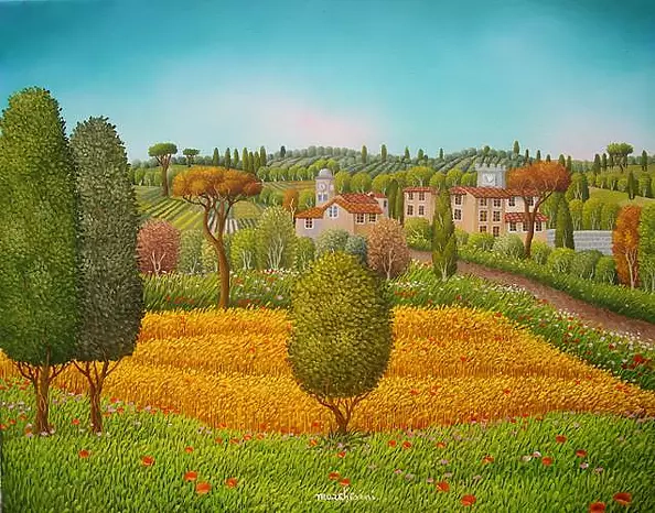 Cesare Marchesini - Landscape with grain