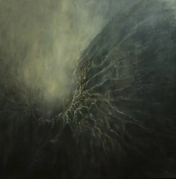 Devinez Dev, The Moment, Oil painting - canvas, 40 x 40