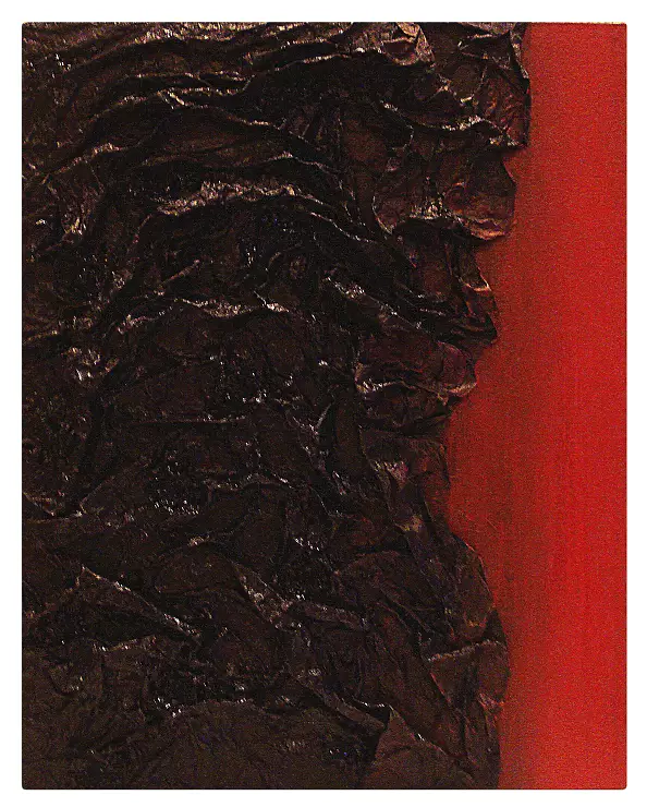 Yuliya Strizhkina - The Red & Black (volume oil painting)