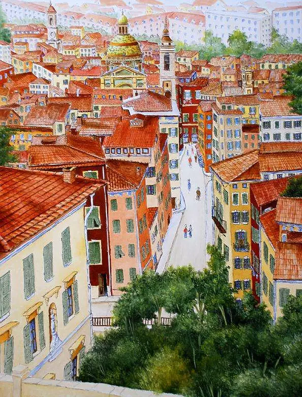 Christian Geai - Roofs of the old Nice
