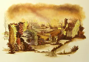 Christian Geai - Ruins on fire