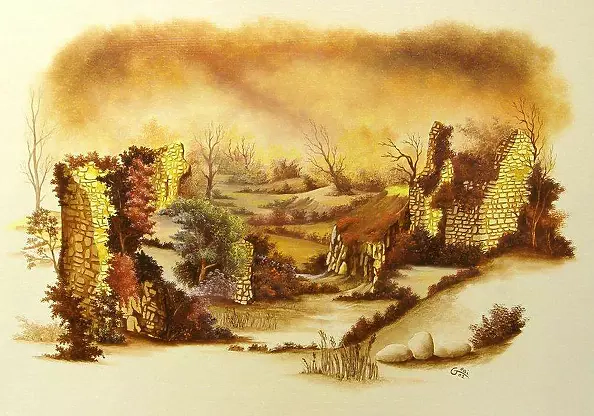 Christian Geai - Ruins on fire