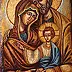 Tadeusz Zieliński - Icon - Holy Family (board sea)