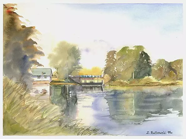 Zdzisław Rutkowski - Discount in Dębowo on the Augustow Canal