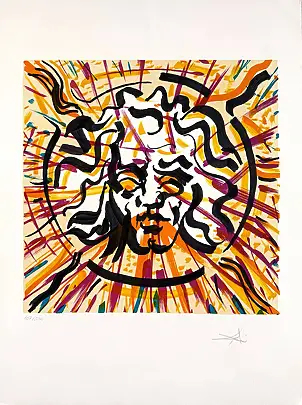 Salvador Dali, The Sun, 1973, Lithography - paper, 48 x 65