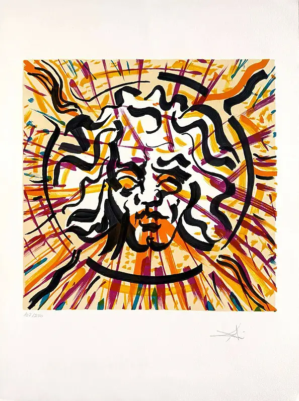 Salvador Dali, The Sun, 1973, Lithography - paper, 48 x 65
