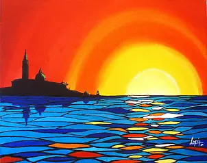 Francesco Lotito - Zachód słońca w Wenecji