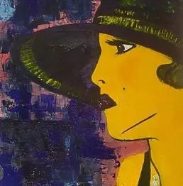 Magda Bielecka, Годы двадцатый, Масляная картина - холст, 40 x 80