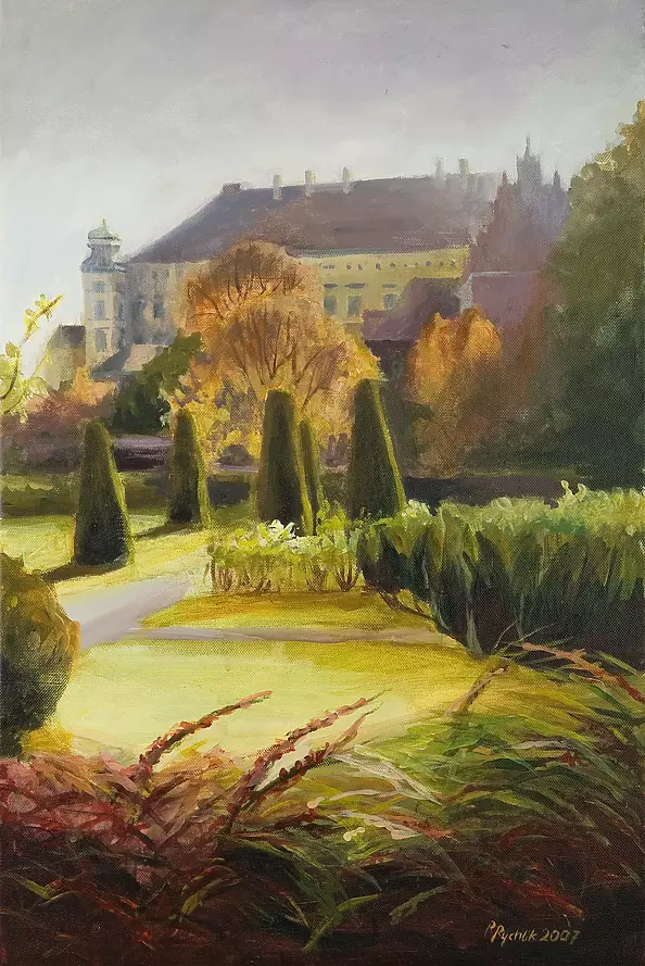 Renata Rychlik - Wawel z cyprysami